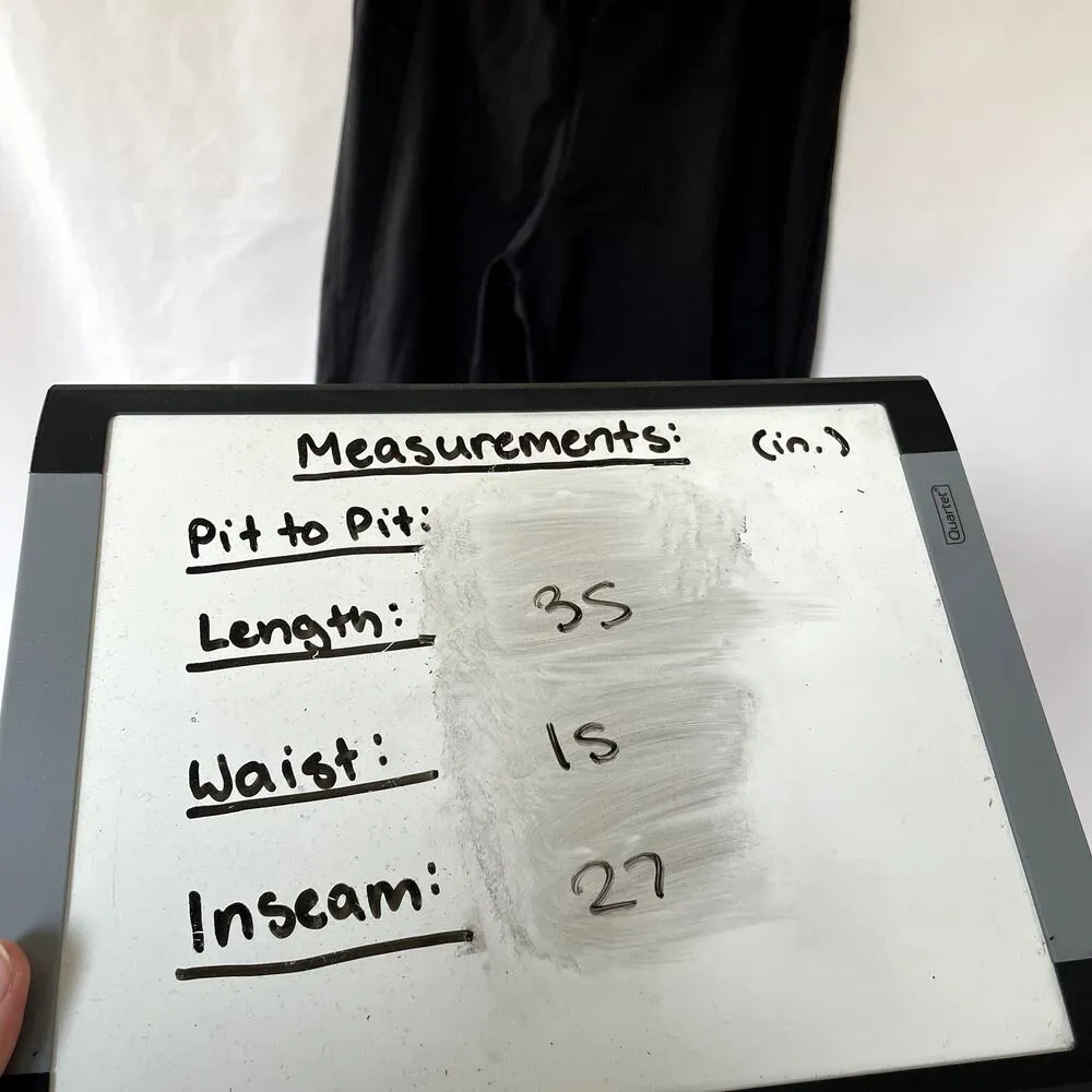 REI black sweatpants women's size M short pockets nylon hiking workout pants Size M - Image 5