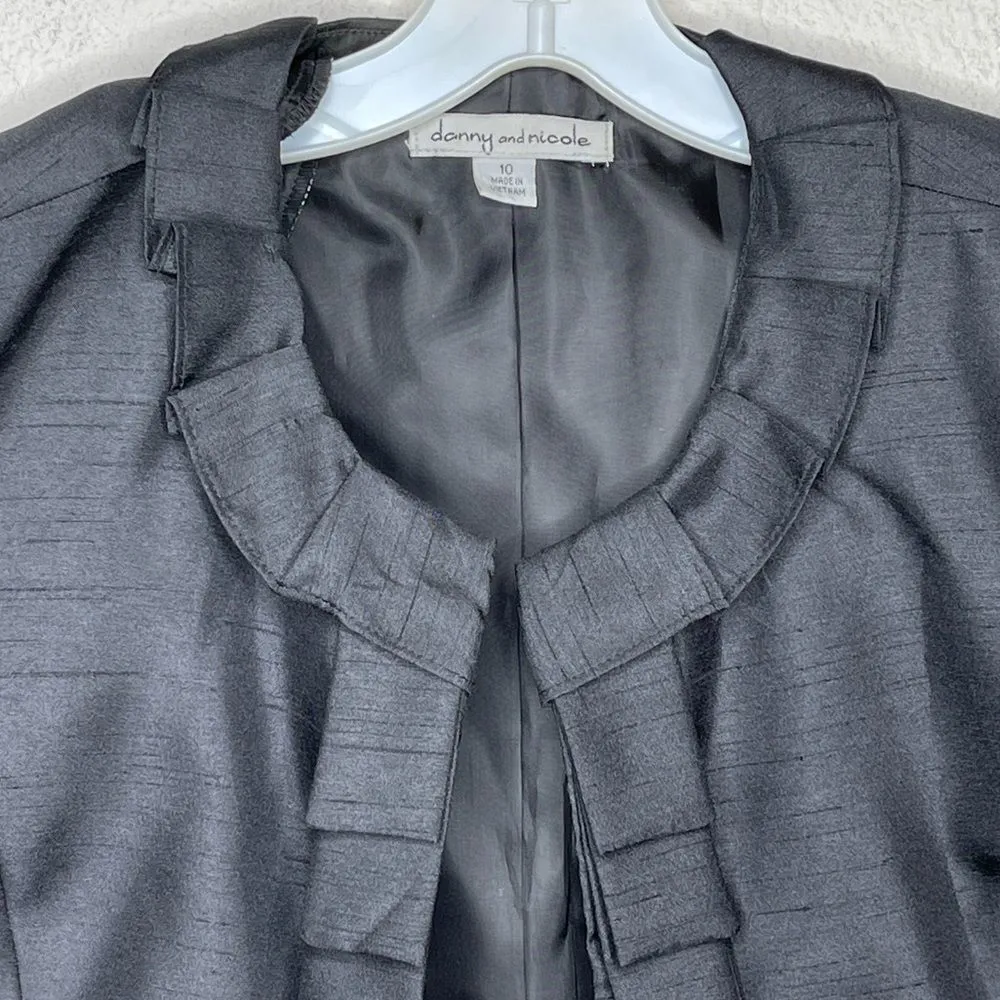 Danny‎ and Nicole Black Dressy Cropped Jacket - Image 3