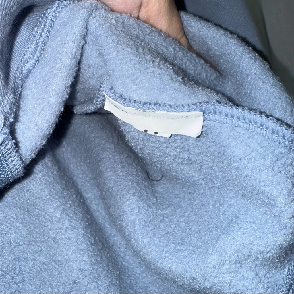 Under Armour Women's Grey Blue Full-Zip Hoodie - Image 4