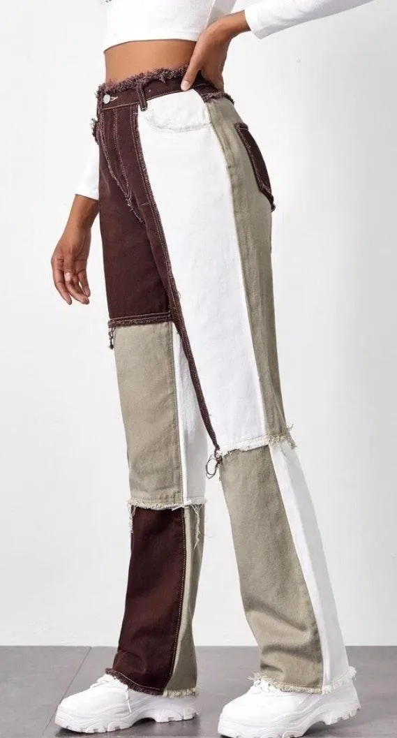 SheIn Patchwork Jeans - Image 3