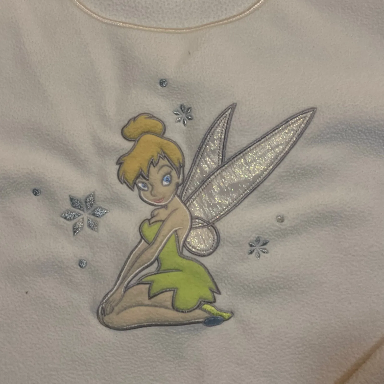 Vintage Disney Store Women XL Tinker Bell Crew‎ Neck Sweatshirt Embroidered - Image 2
