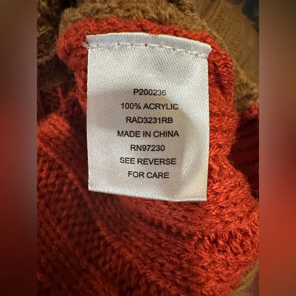 NWOT Cozy bicolor Rust Sweater - Image 5