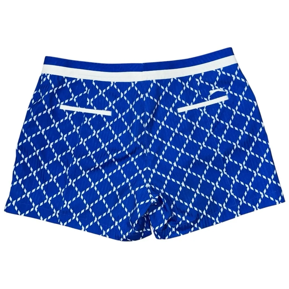Slazenger Hydro-Dri Women's Athletic Golf Blue and White Patterned Shorts Sz 10 - Image 3