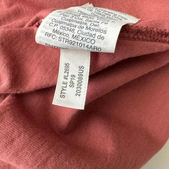 Madewell Knot Front Mauve Pink Tee Size XXS‎ - Image 9