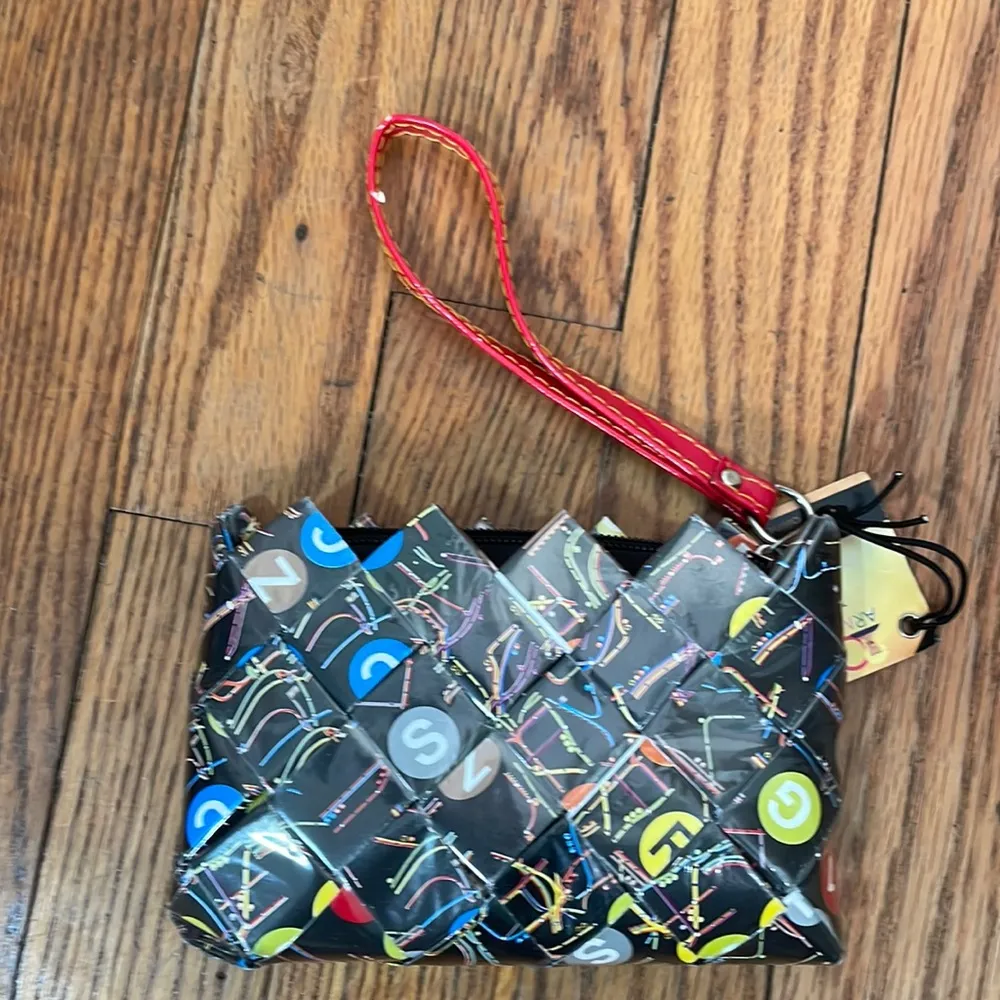 Vintage Nahui Olin Retro Metro Arm Candy MTA Transit wristlet Bag NWT Black - Image 2