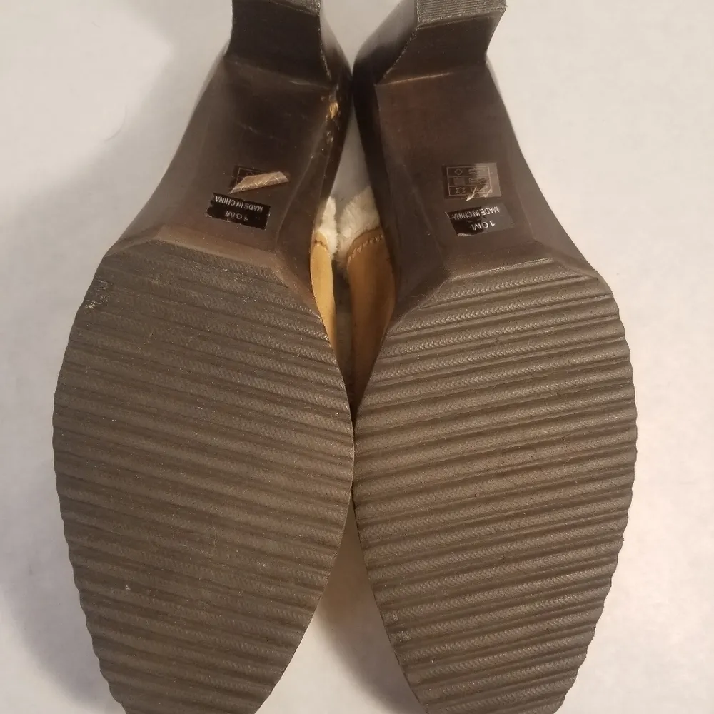 A. Marinelli suede mule Tan Size 10 - Image 4