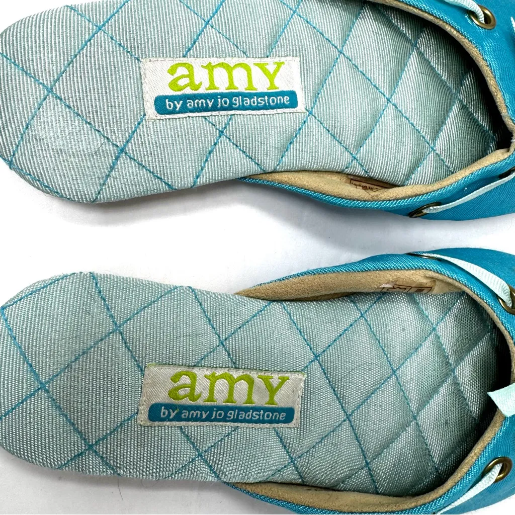 AMY by AMY JO GLADSTONE slippers, size L Blue - Image 7