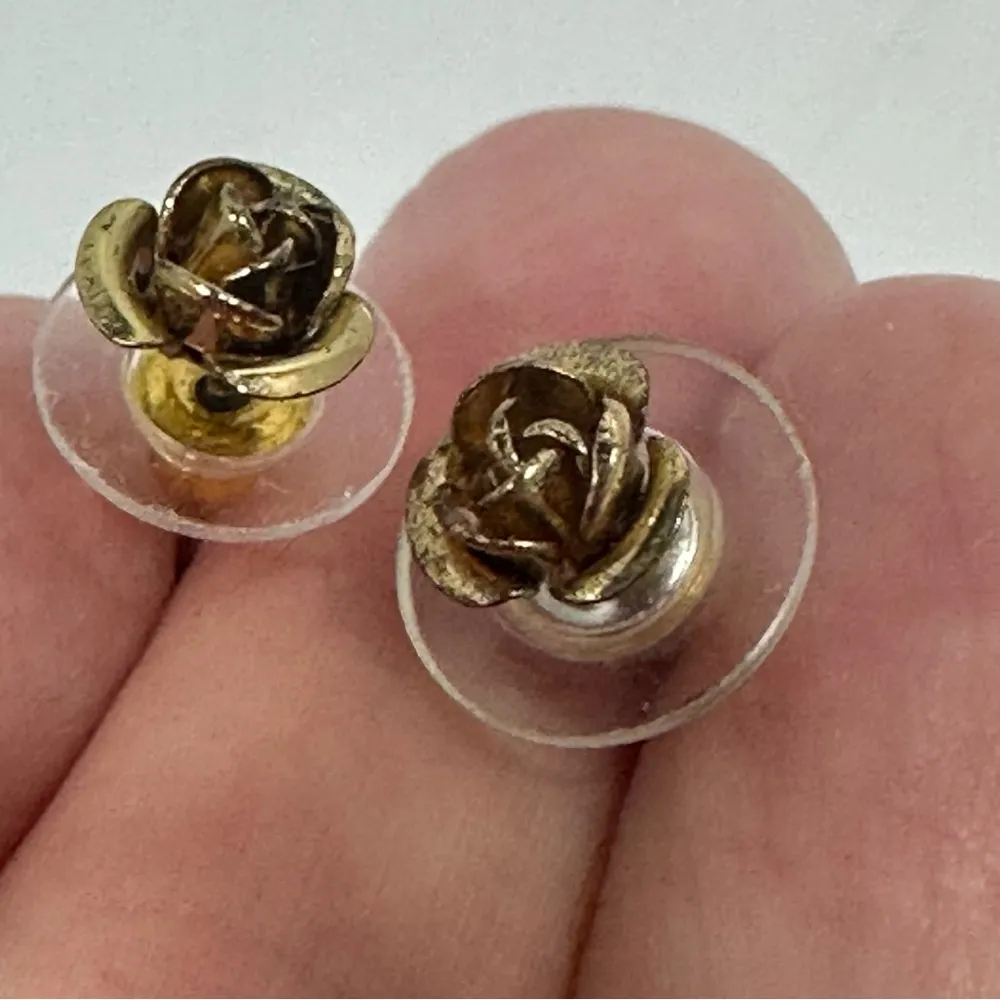 Vintage Victorian Style Floral Heart Earrings Bundle Lot Pink - Image 10