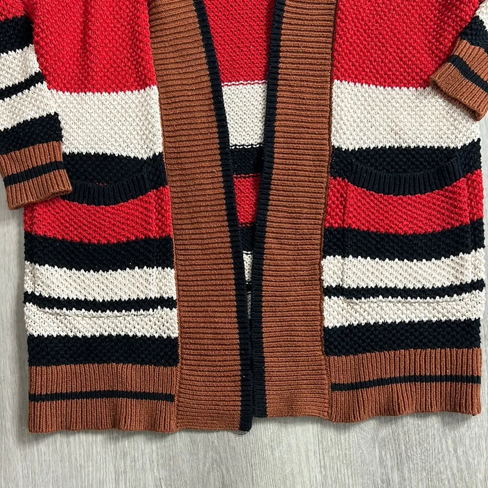 Express • color block open front knit cardigan - Image 7