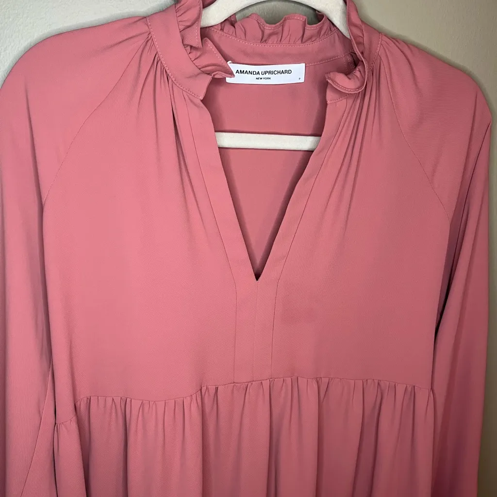 Amanda Uprichard Saffron Dress Terracotta - Image 2