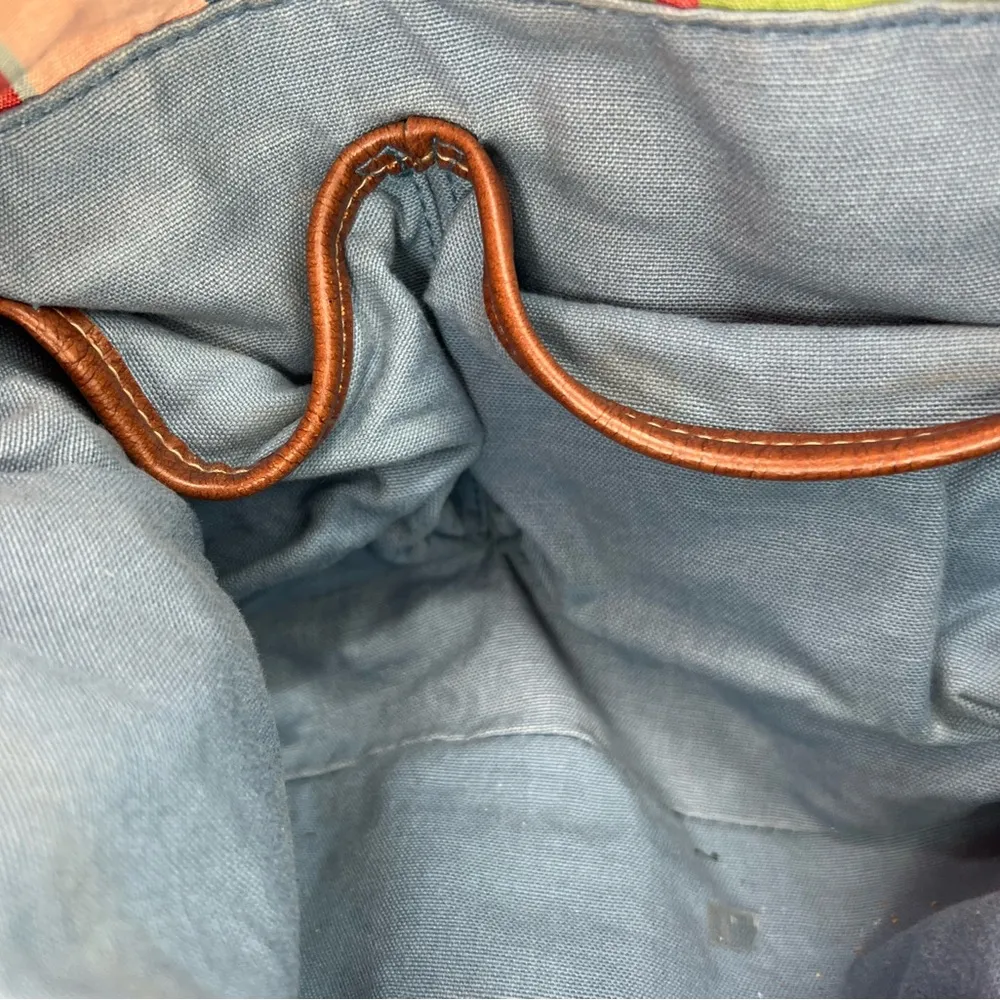 Fossil striped braided handle shoulder bag colorful magnetic closure casual - Image 16