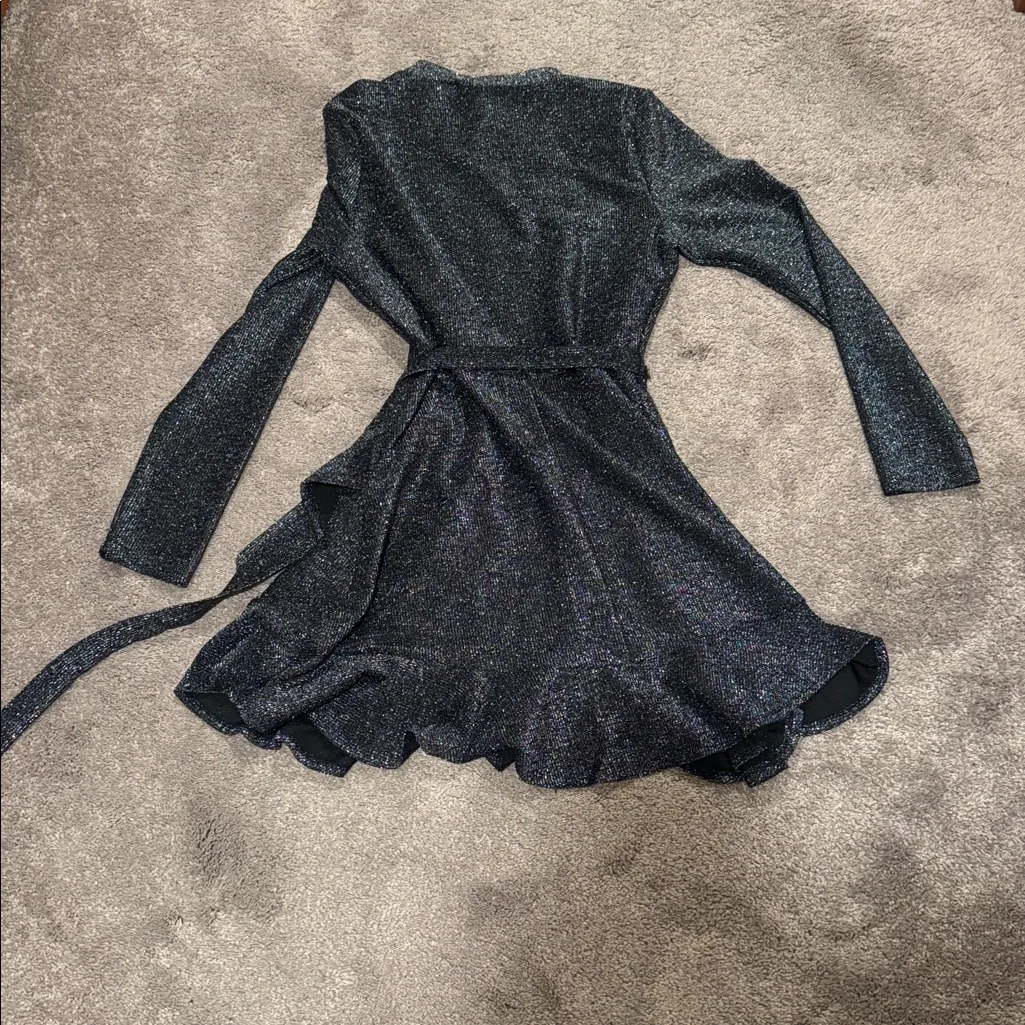 Speechless Black/Silver Dress SIZE L - Image 7