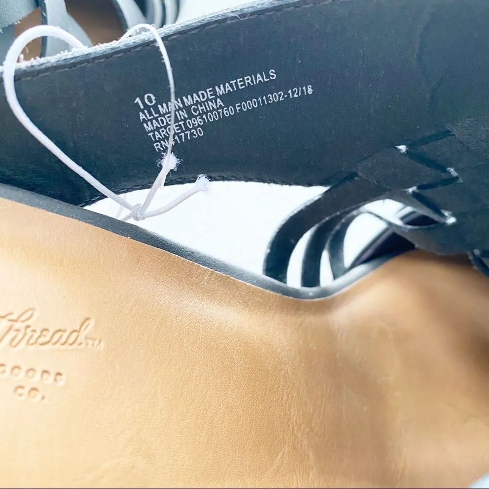 Universal Threads Universal Thread Aiden Huarache Heeled Grey Mules - Image 5