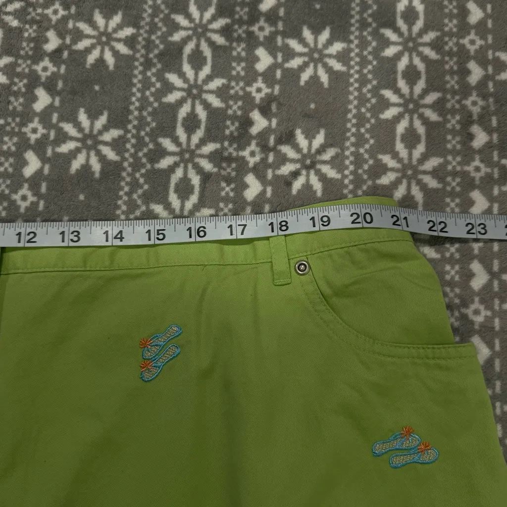 NWT Statement Island Sandal Print‎ Skirt Size 22W Green - Image 11