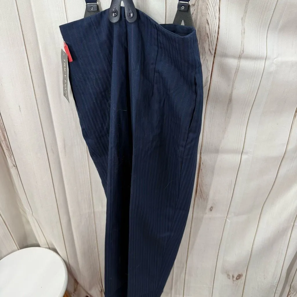 Vintage Tracy Evan’s Women’s 7 Blue Pinstripe Suspenders Pants New Size undefined - Image 7