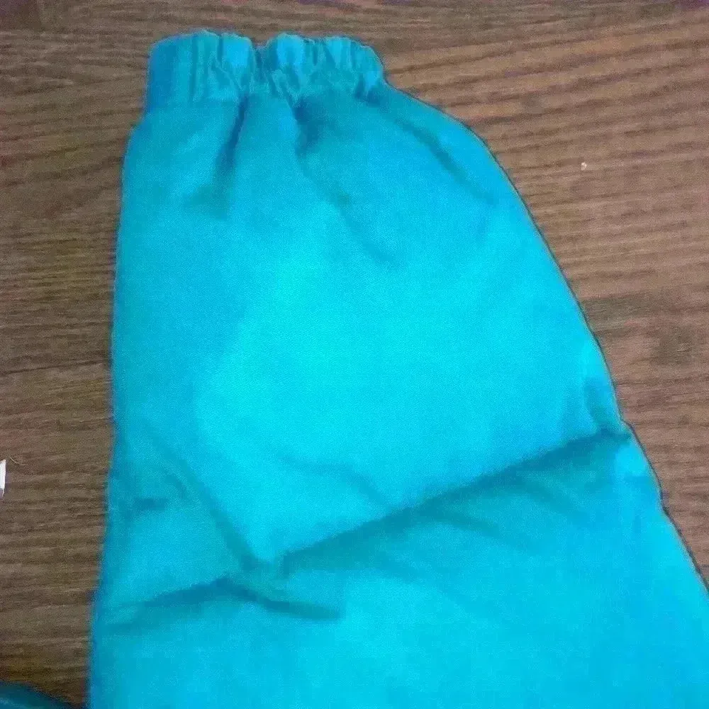 PUFFER JACKET Gray Duck Down and Feather filled Vintage Size XL Blue - Image 10