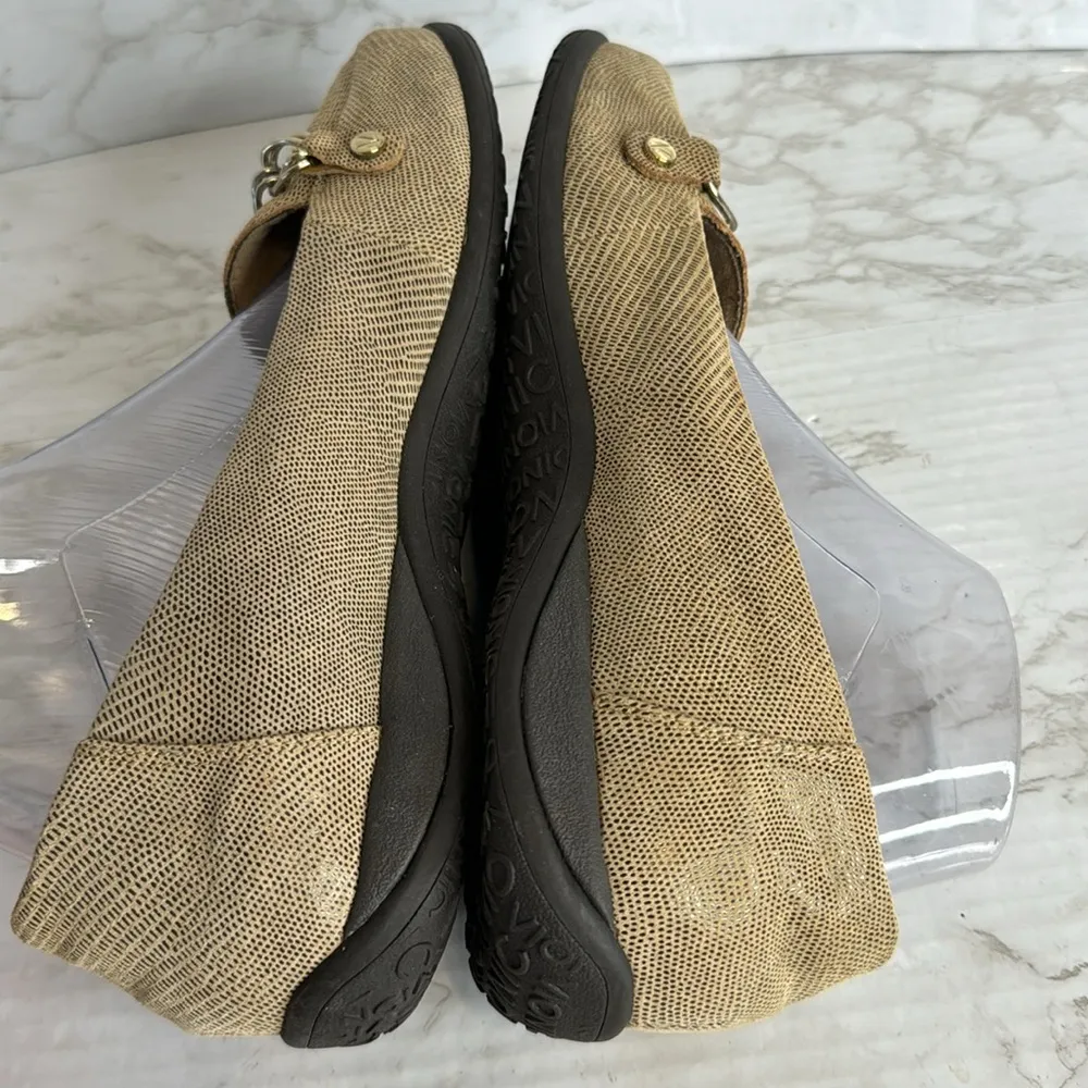Vionic  Alda OrthoHeel  Saddle Lizard Leather Loafer shoes size 9 - Image 7