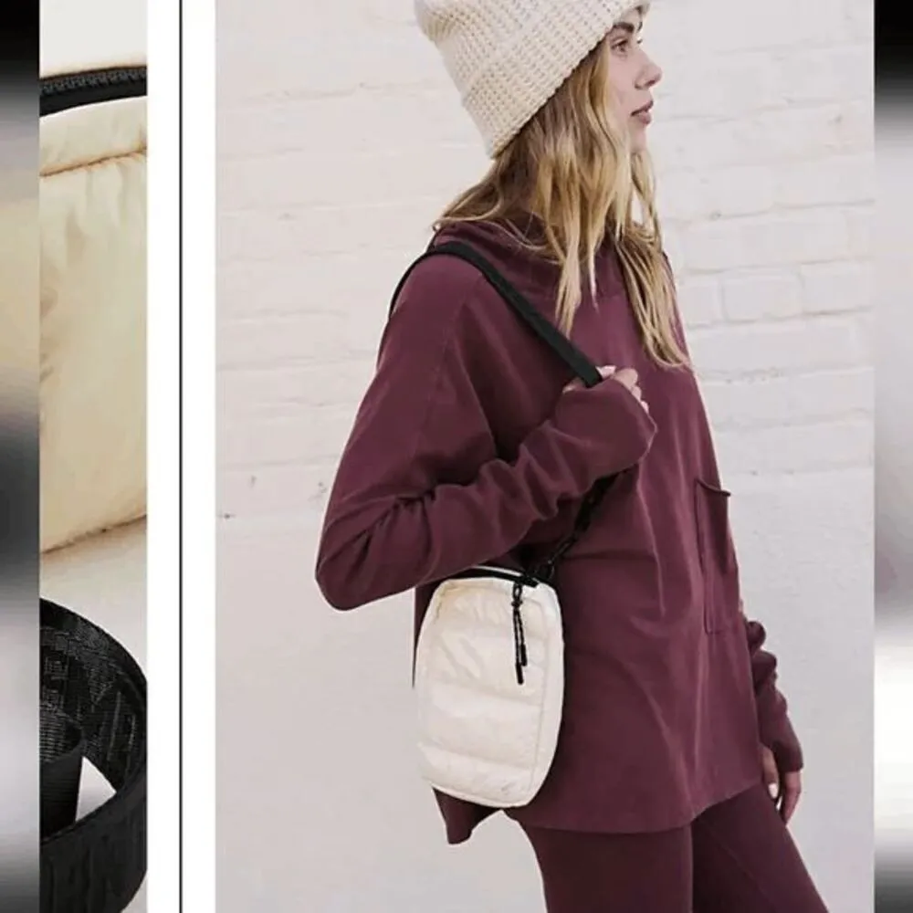 Free People Movement High Peak Convertible Crossbody Pouch Ivory Cream NEW - Image 11