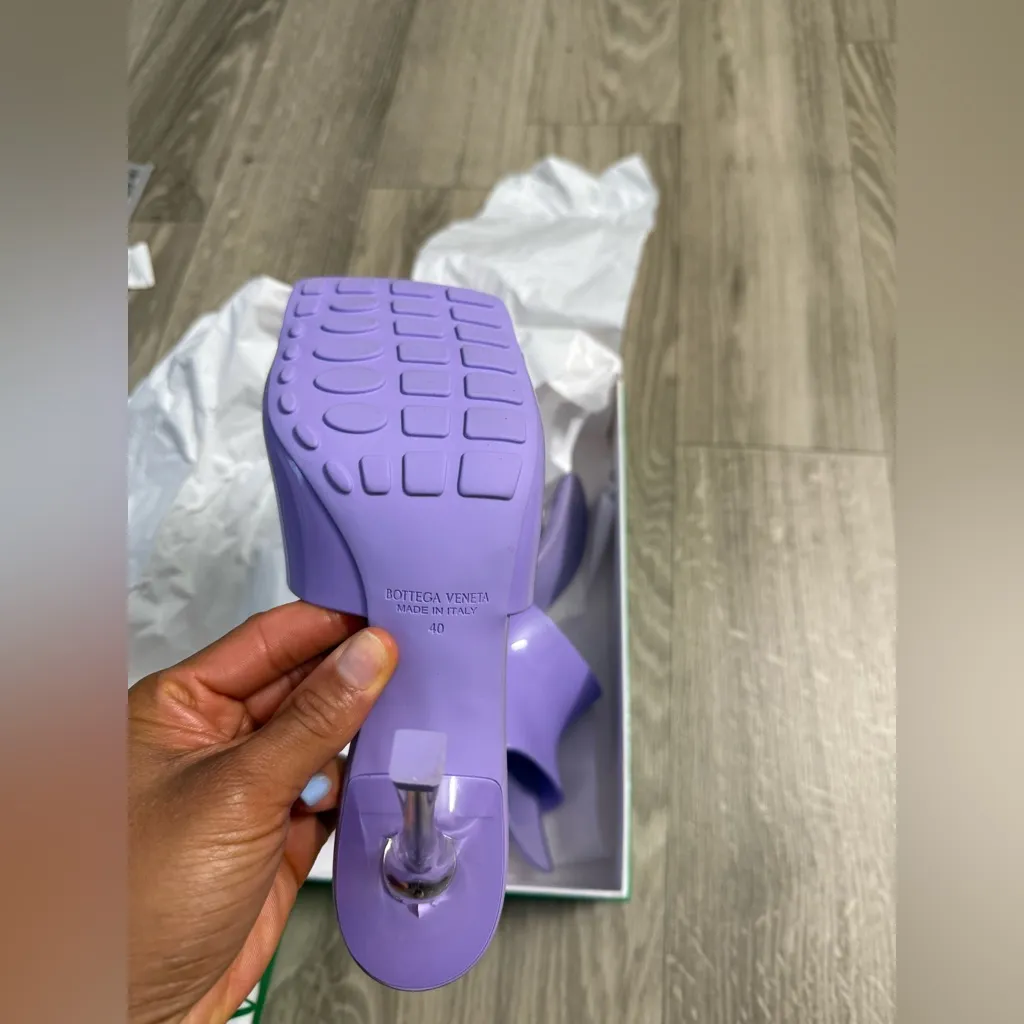 Bottega Venta Open Toe Stretch Rubber Mules 40c - Image 3