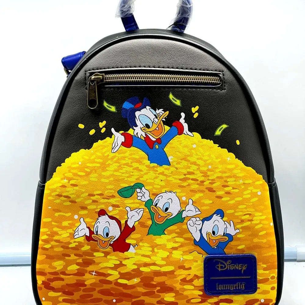 NEW LOUNGFLY Disney DuckTales Money Bin Mini Backpack Product ID: 159650… - Image 6