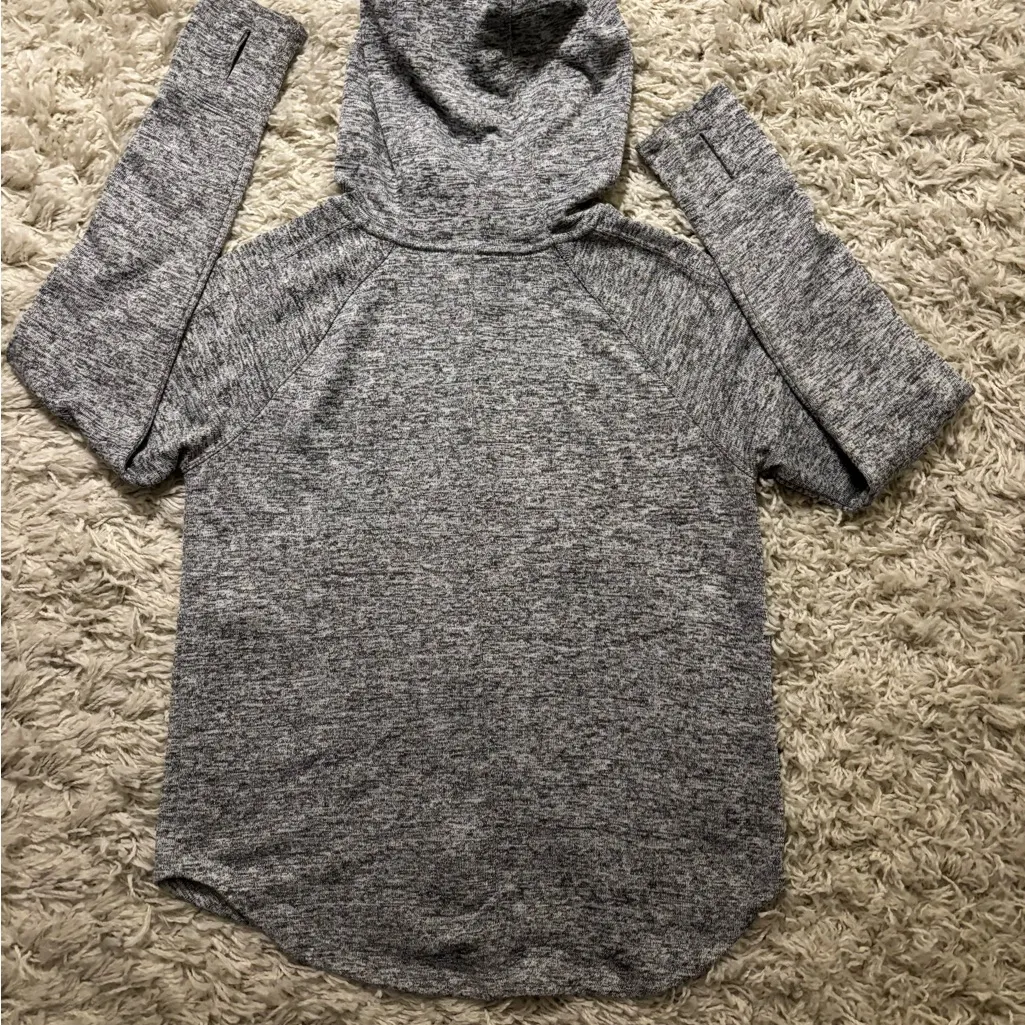 90 Degree By Reflex Heather Gray Cowl Neck Sweater Size S - Image 2