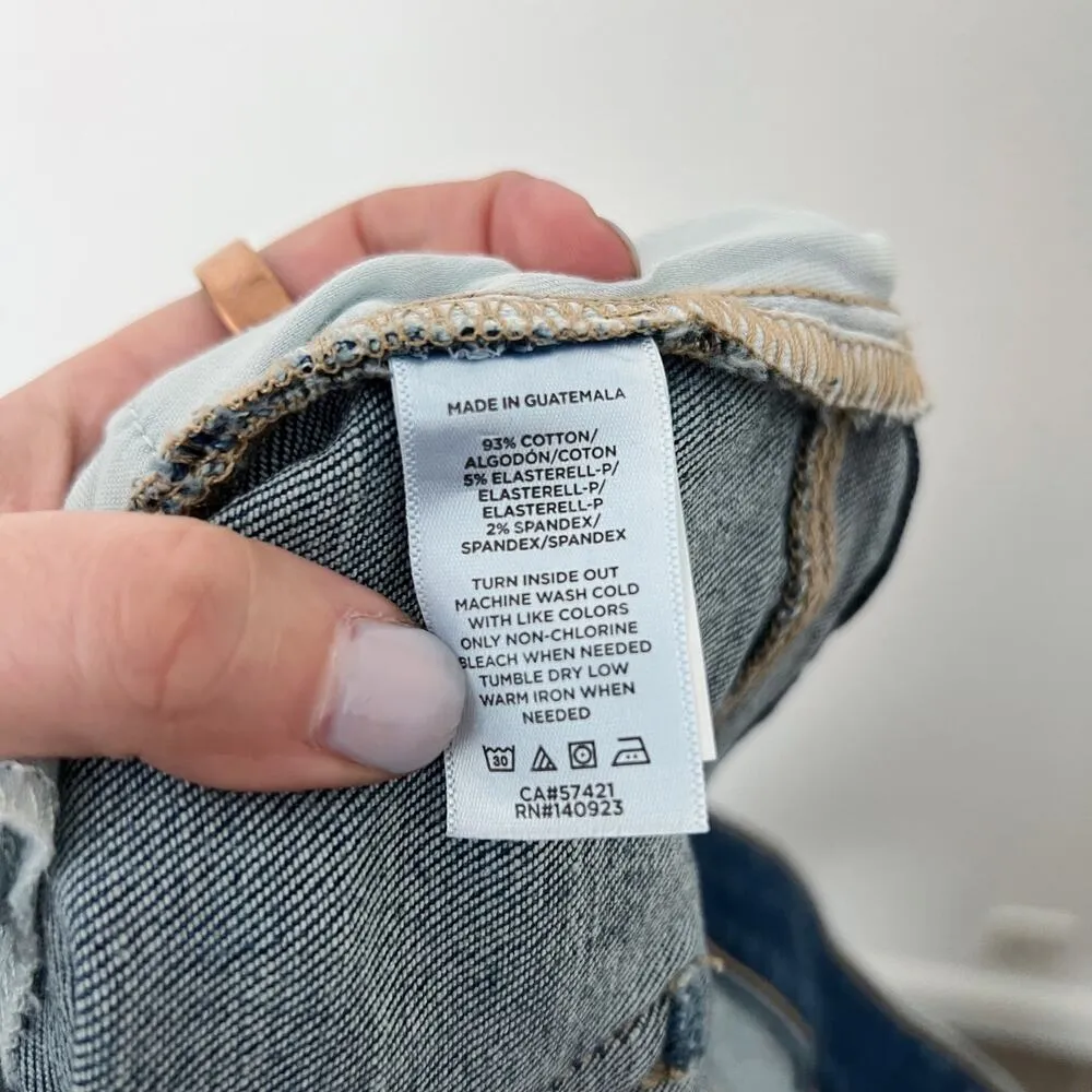 [LOFT] The Skinny High Rise Dark Wash Raw Hem Jeans NWT Size 33/16 Petite 16P - Image 11