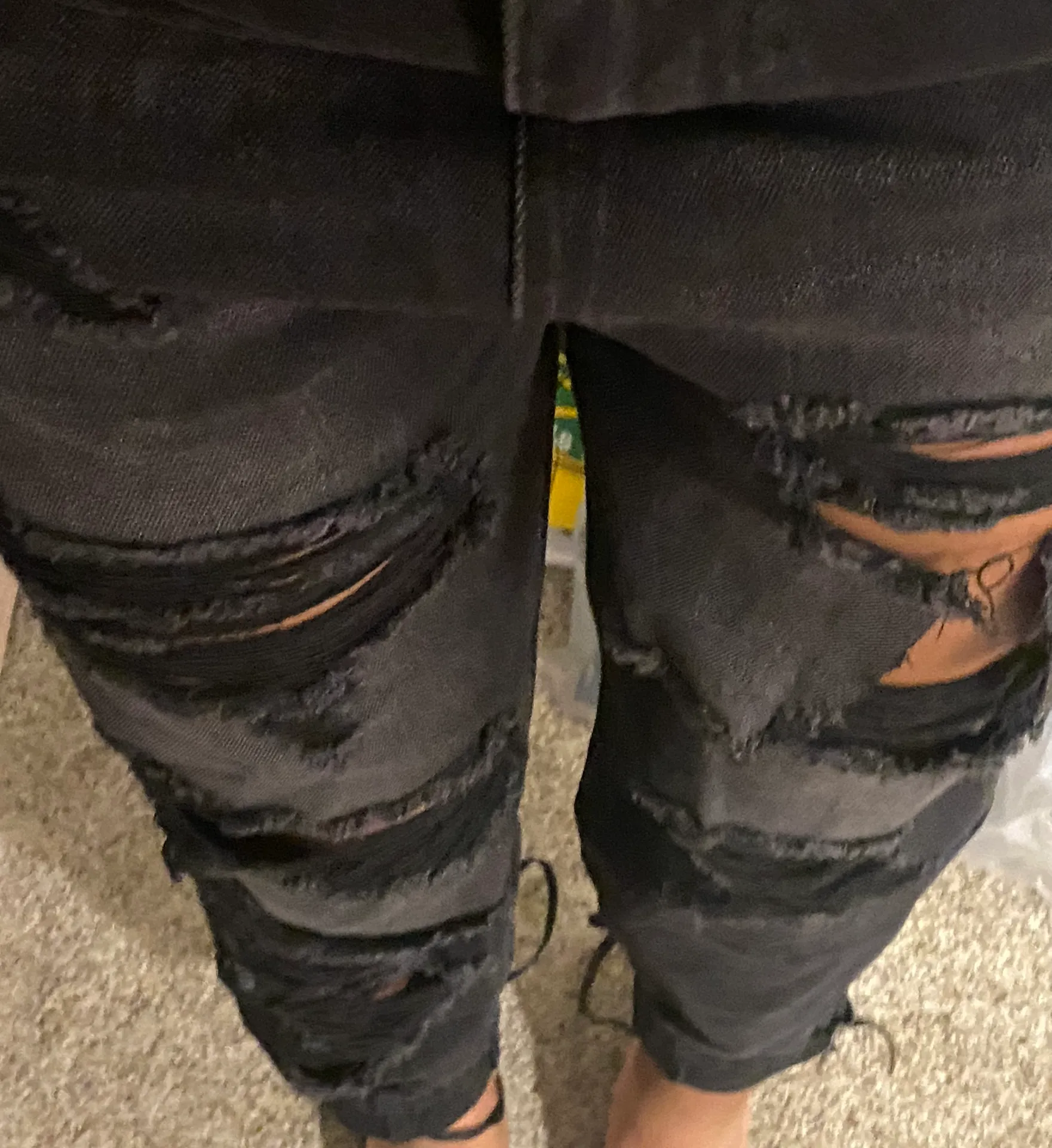 High Waist Ripped Skinny Jeans - Image 4