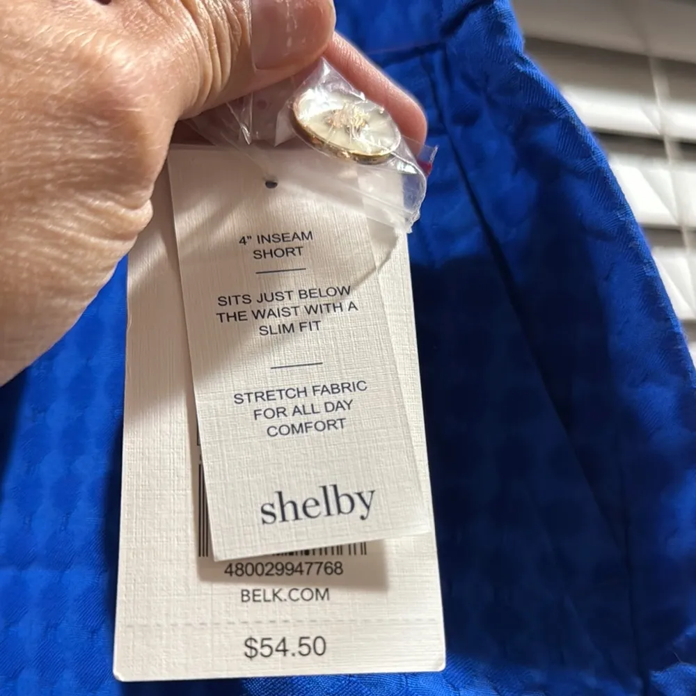 Crown & Ivy Blue High Waist Shorts - Image 2