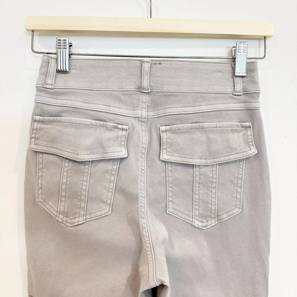 Spanx Stretch Twill Ankle Cargo Pants Desert Dune Womens Small - Image 8