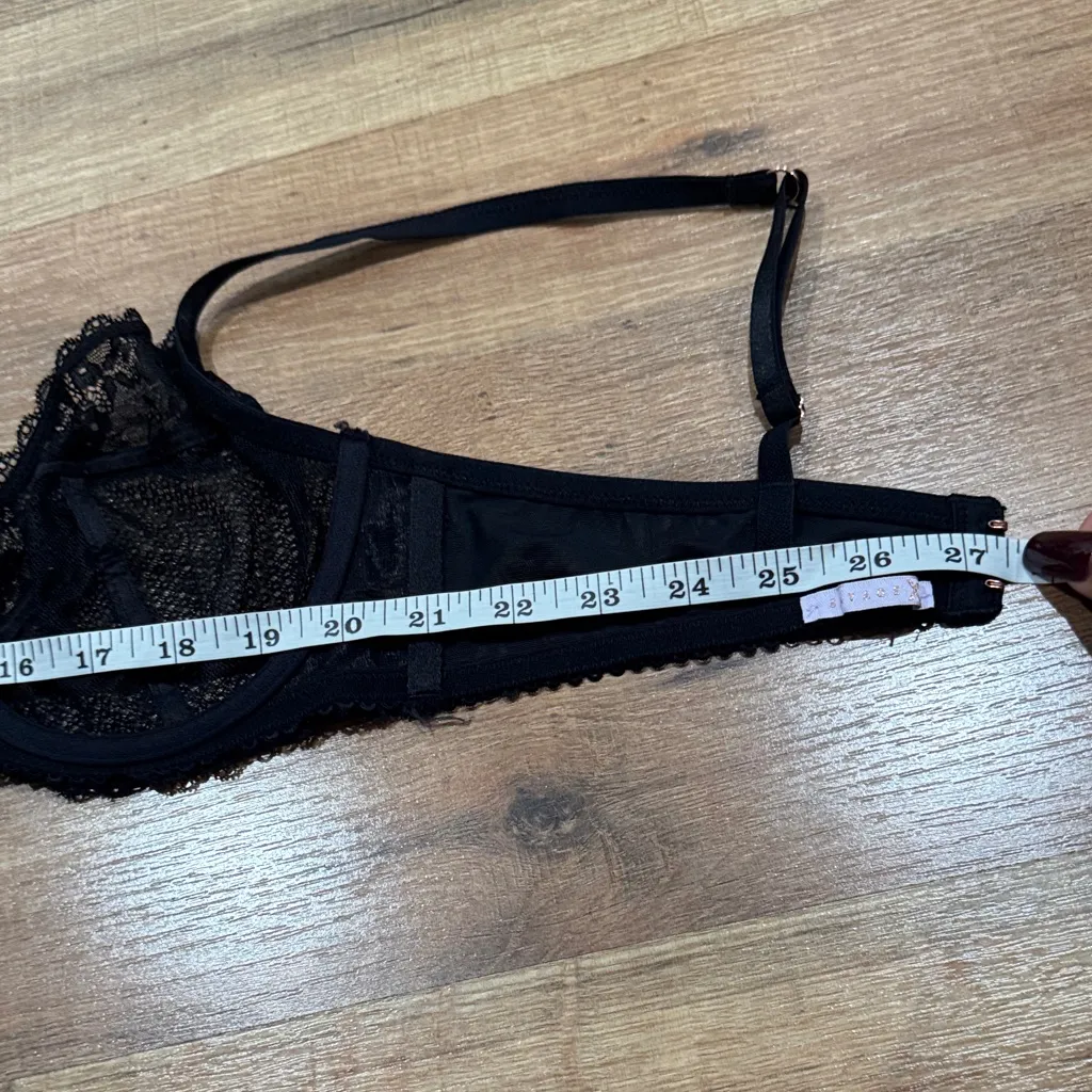 Savage X Fenty Black Lace Bra Size undefined - Image 8