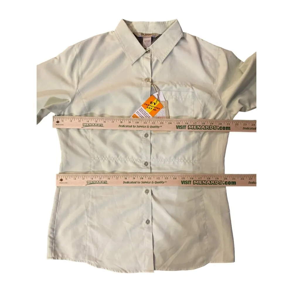 10,000 ft Above Sea Level Blouse Womens XL NEW Light Lime Green - Image 12