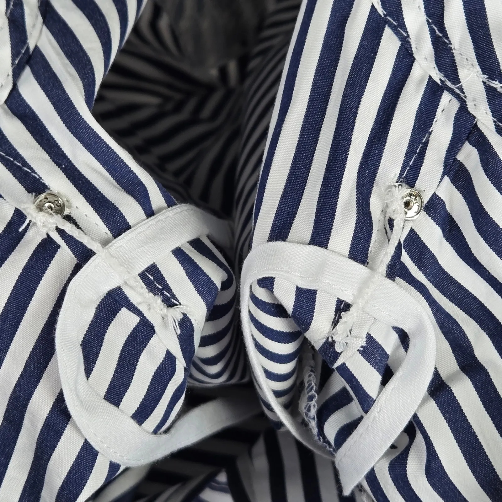 J. Crew Delilah dress striped cotton poplin CJ495 S NWT Short Sleeve Blue White - Image 8