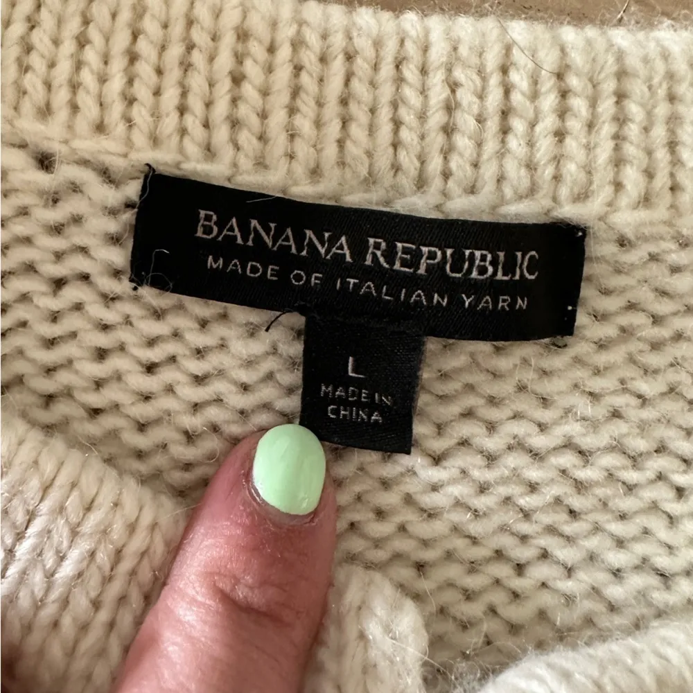 BANANA republic drama coat cocoon cream size large - Image 4