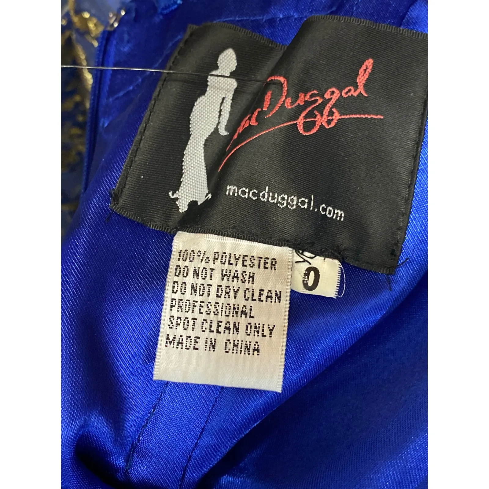 NEW Mac Duggal Metallic Floral Jacquard Bandeau Tube Maxi Mermaid Gown Dress 0 - Image 5