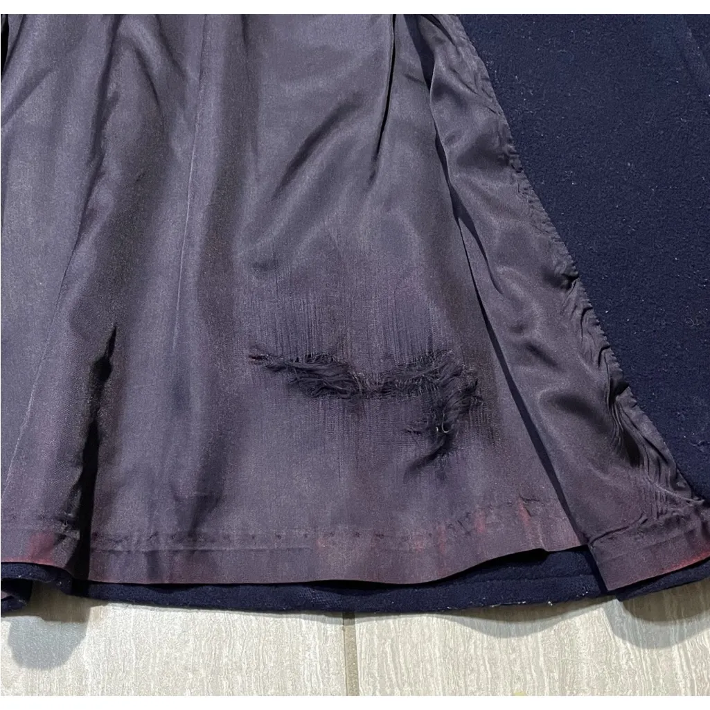 Vintage Mackintosh New England 100% Wool Peacoat Jacket Womens Size 10 Navy Blue - Image 5