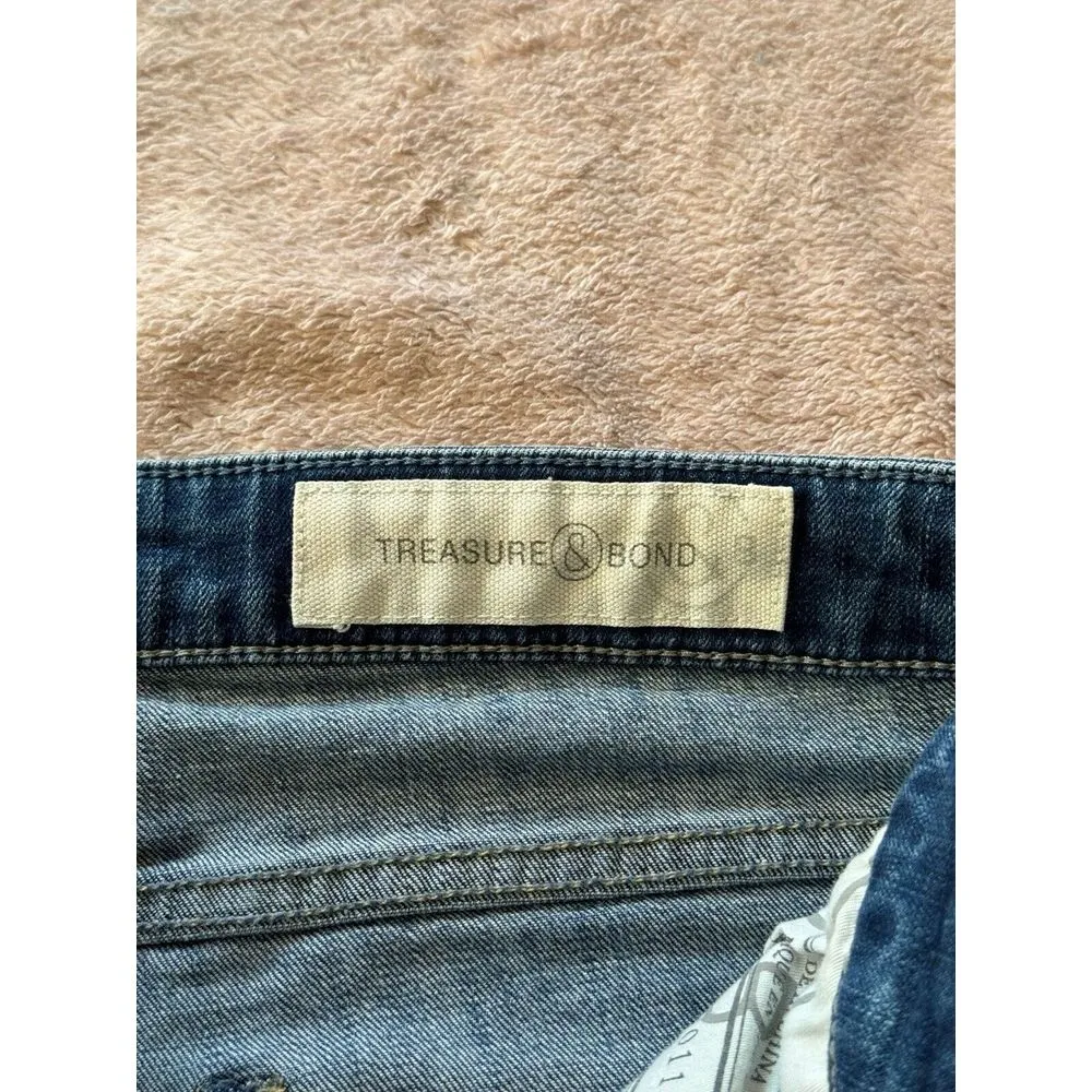 Treasure & Bond Jeans Womens Skinny High Rise Blue Denim Size 27 - Image 3