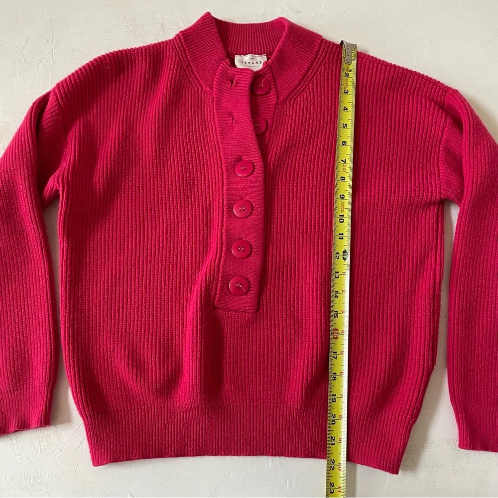 Sézane Sezane Lucas Pullover Sweater in Bright Pink Size S - Image 6