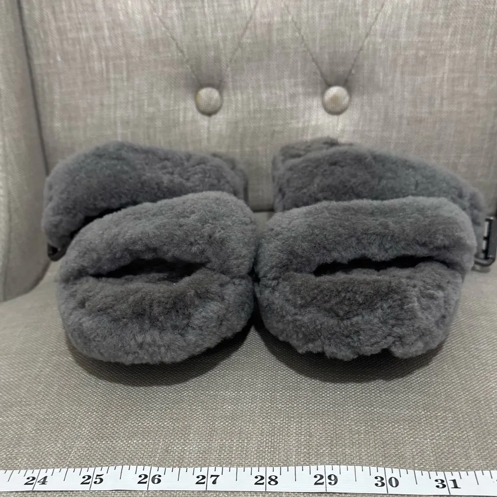 Ugg Fuzz yeah Slide‎ platform sandals slippers size 8 - Image 5