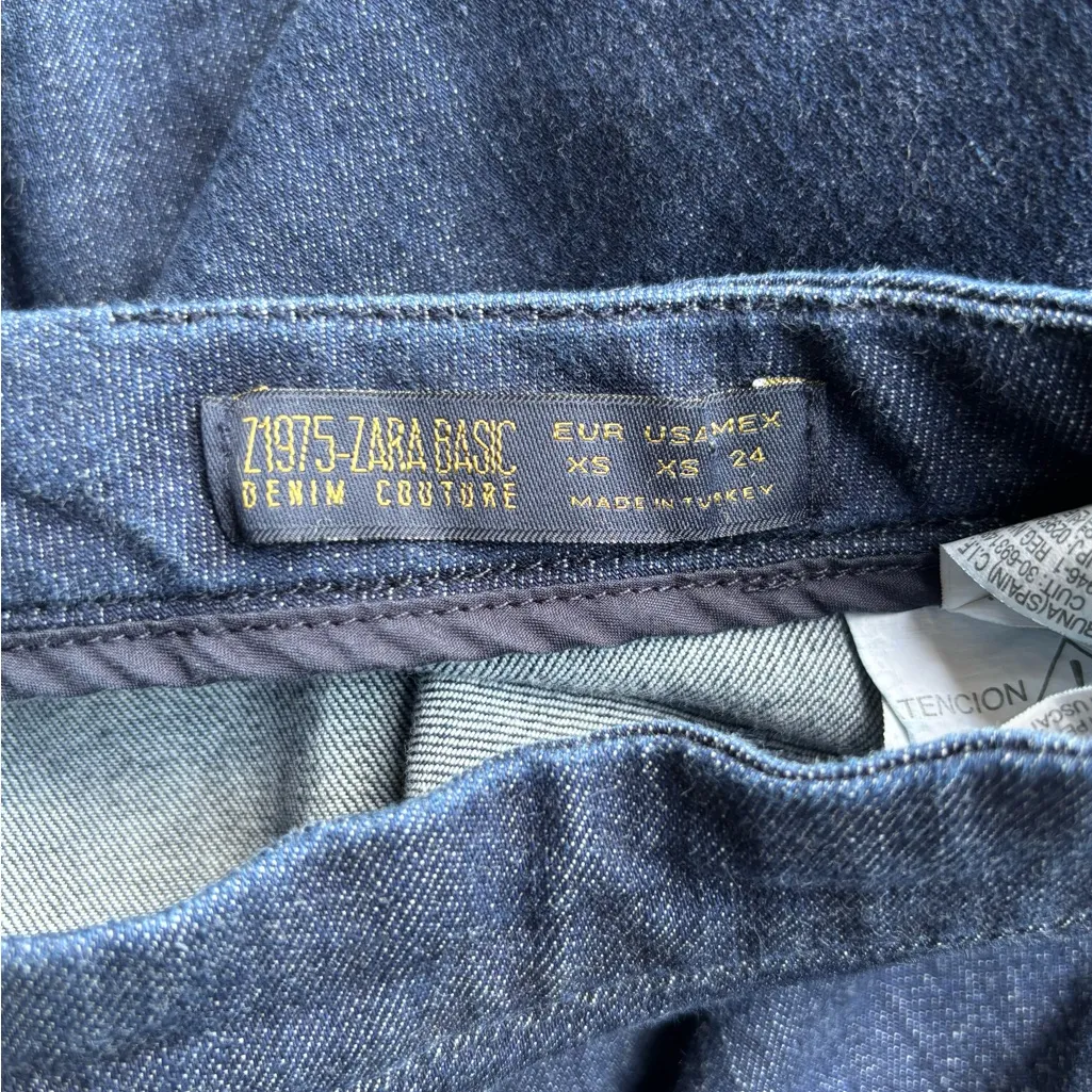 Zara Dark Blue Skater Skirt - Image 4