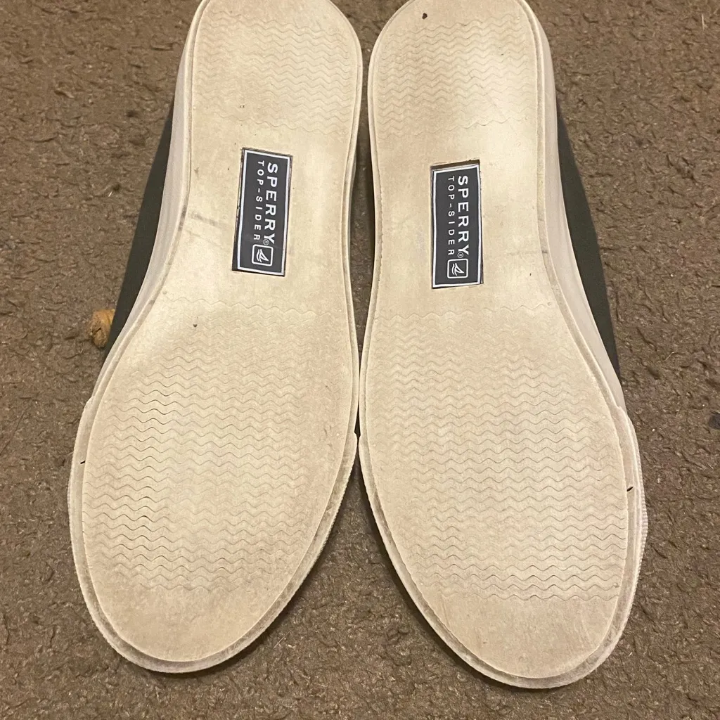 Womens Sperry Top-Sider Seacoast Comfort Canvas Flats Gray‎ White Size 6 - Image 4