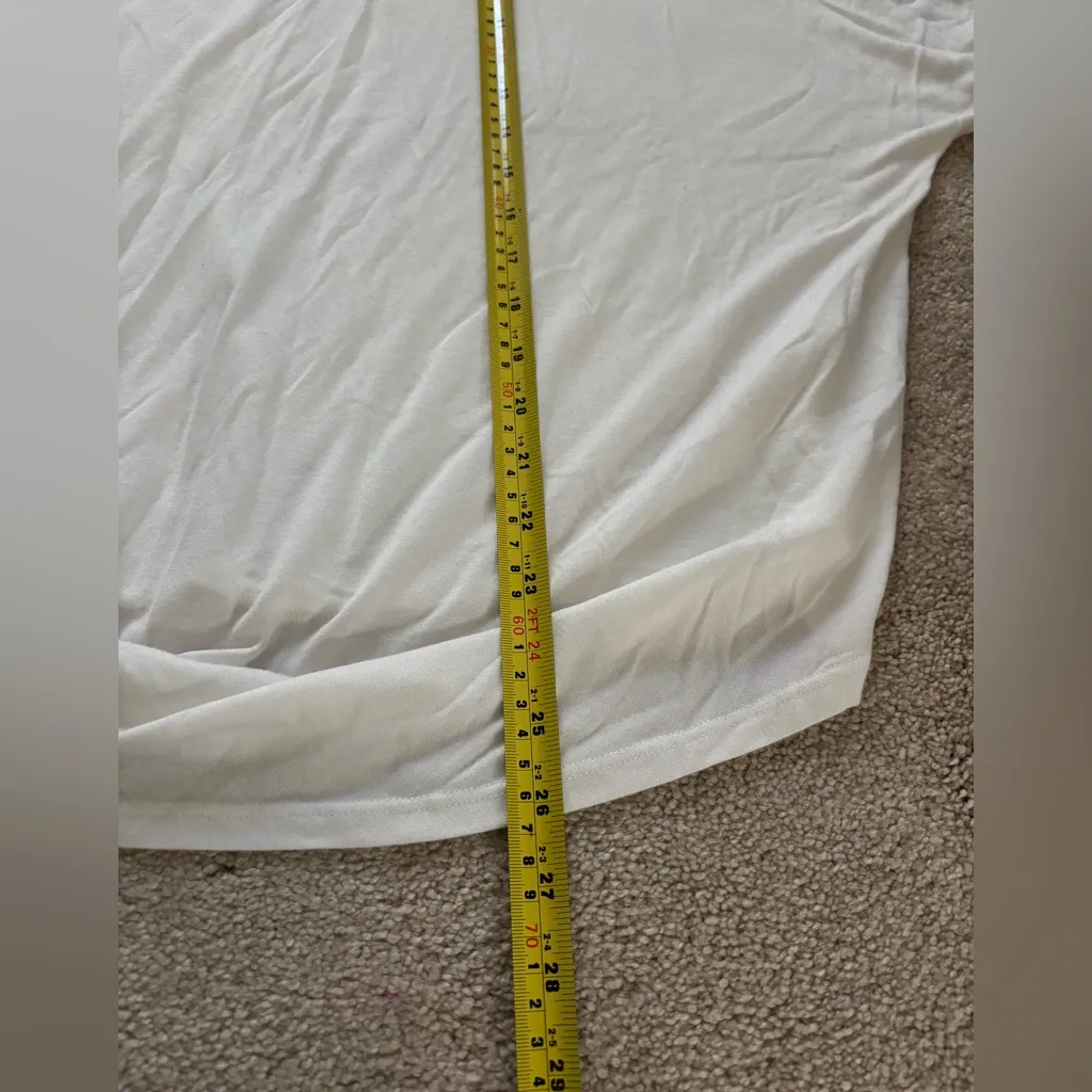 Athleta White‎ Drape Front Dolman Tee - Image 5