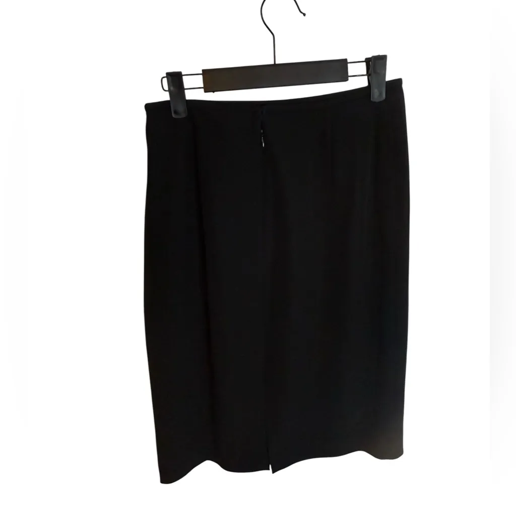 Armani Collezioni Classic Two Piece Black Skirt Suit Set - Image 2