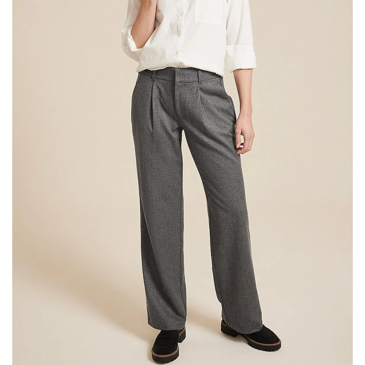 Maurice’s Women’s Gray Idealist High Rise Brushed Wide Leg Pant Sz 14L - Image 2