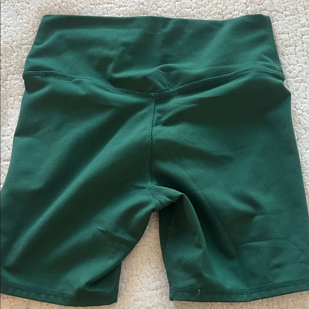Women's Green High-Waisted Shorts - Image 3