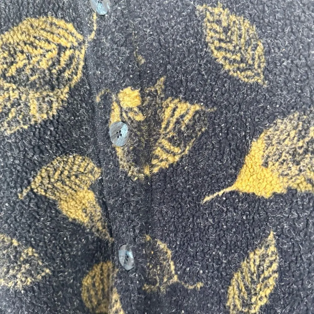 Vintage Onque Casual Navy and Yellow Jacket size XL Blue - Image 3