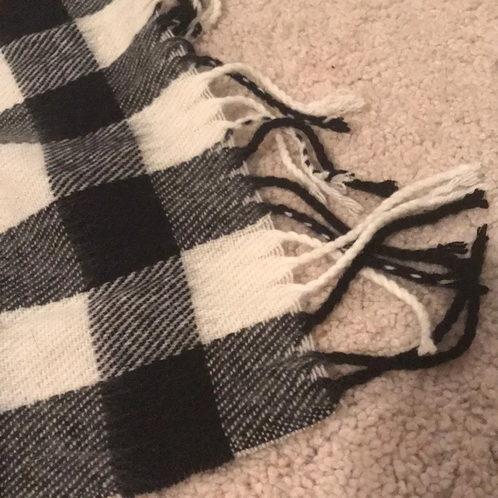 Forever 21 Fuzzy Black and White Scarf - Image 2