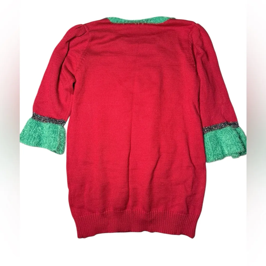 Ugly Christmas sweater tree red green festive XXL - Image 2