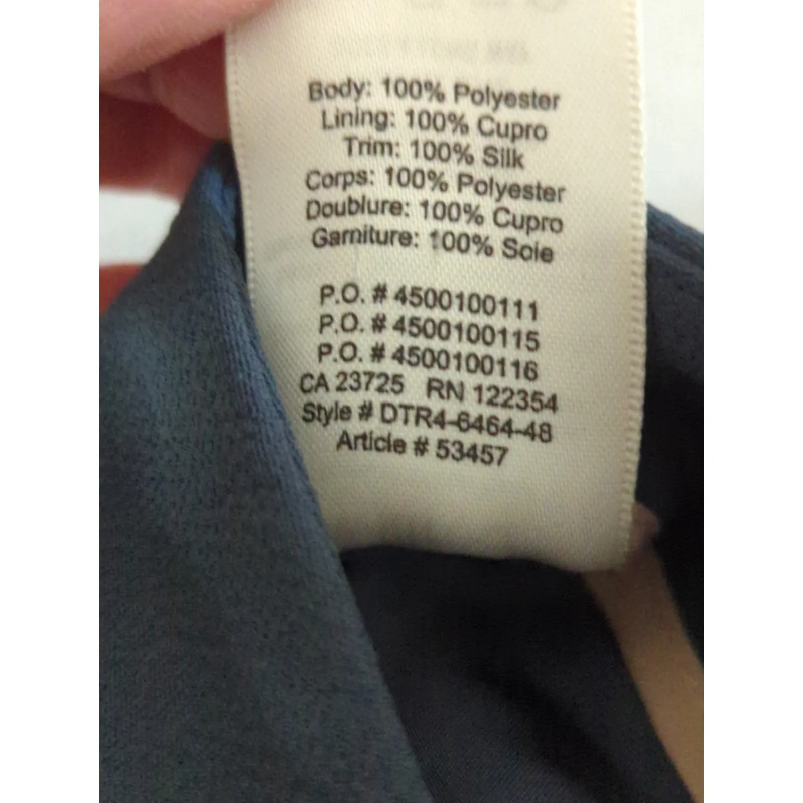 Aritzia Wilfred Blue Allant Pants Tie Waist Cropped Leg‎ Crepe Trouser Size 2 - Image 10