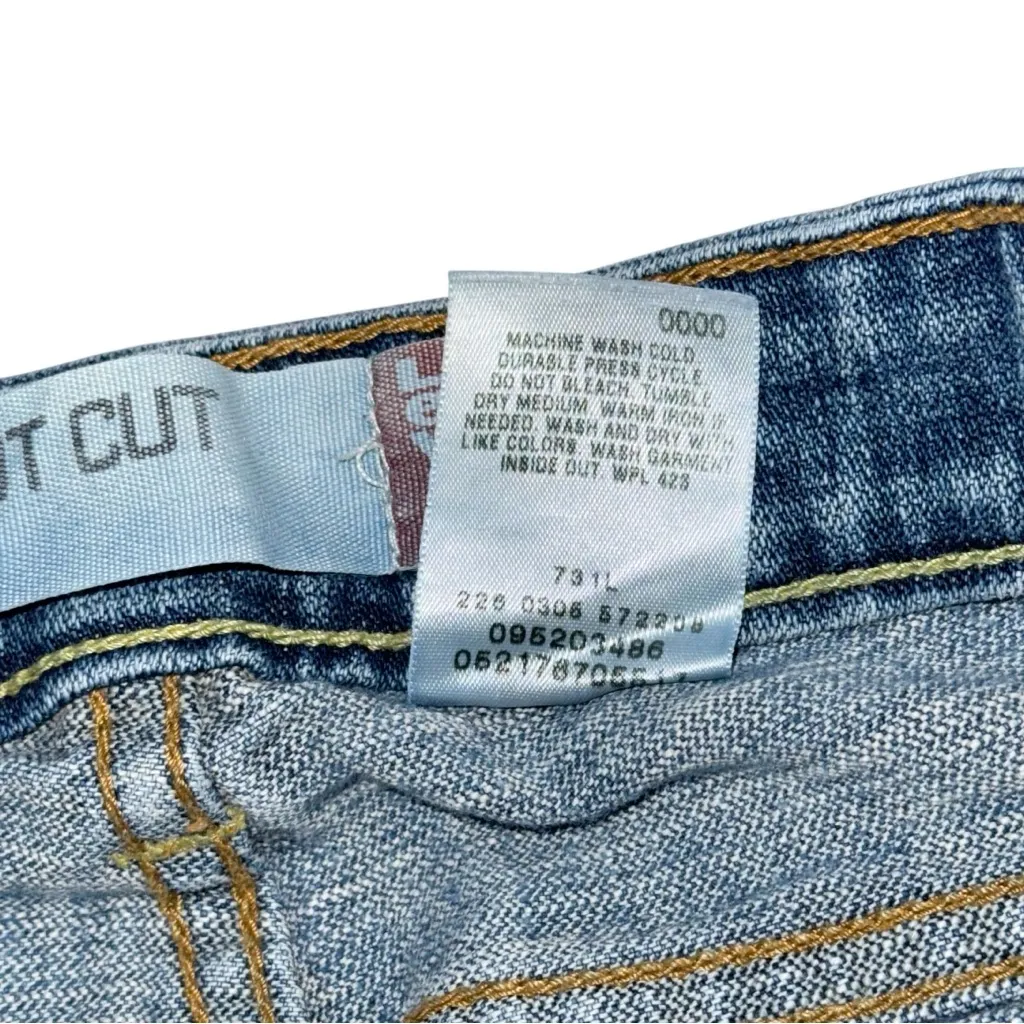 Vintage Y2K Levi's 515 Boot Cut Jeans Women's 16 (34x31) Faded Blue Denim - Image 7