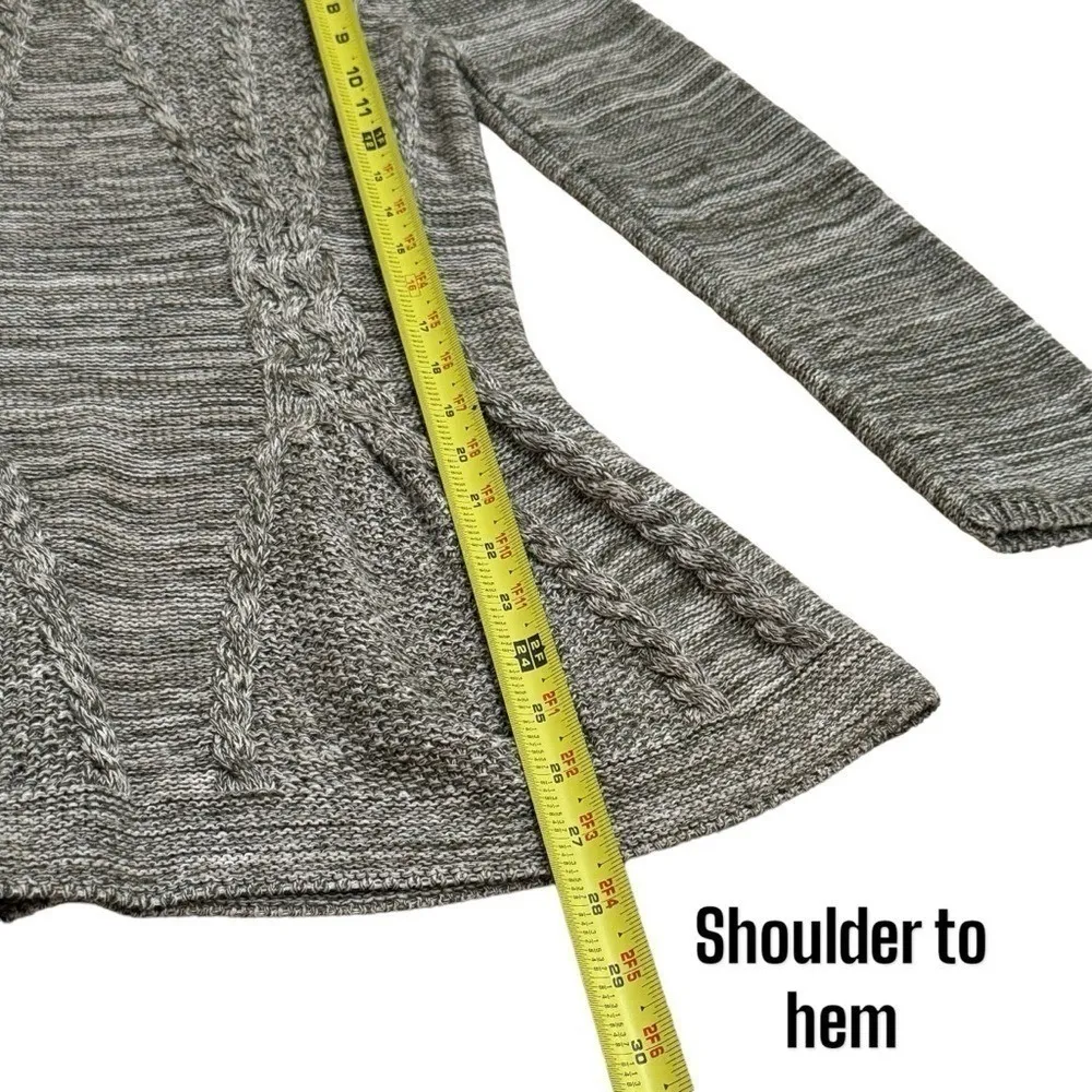 Neiman Marcus Green Ivory Tight Knit Long Sleeve Chucky Pleated Sweater Size M - Image 10